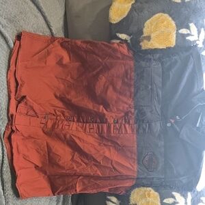 Harley-Davidson Red and Black Casual Button Down Shirt